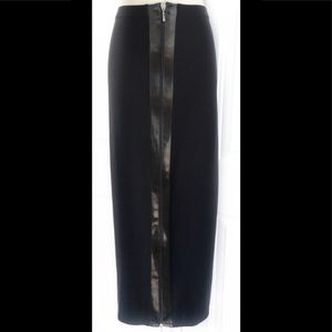 Skirts - Tension Paris Black Zip Front Pencil Midi Skirt 8 Skirts - Tension Paris Black Zip Front Pencil Midi Skirt 8
